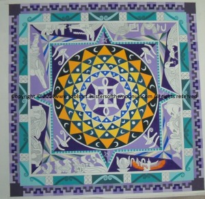 Egyptian Mandala 826 x 799 with c