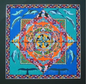 dolphin mandala 833 x 813 with c